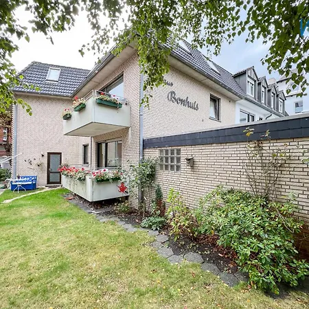 Apartamento Haus Bonhuis Ferienwohnung Gartenblick Borkum